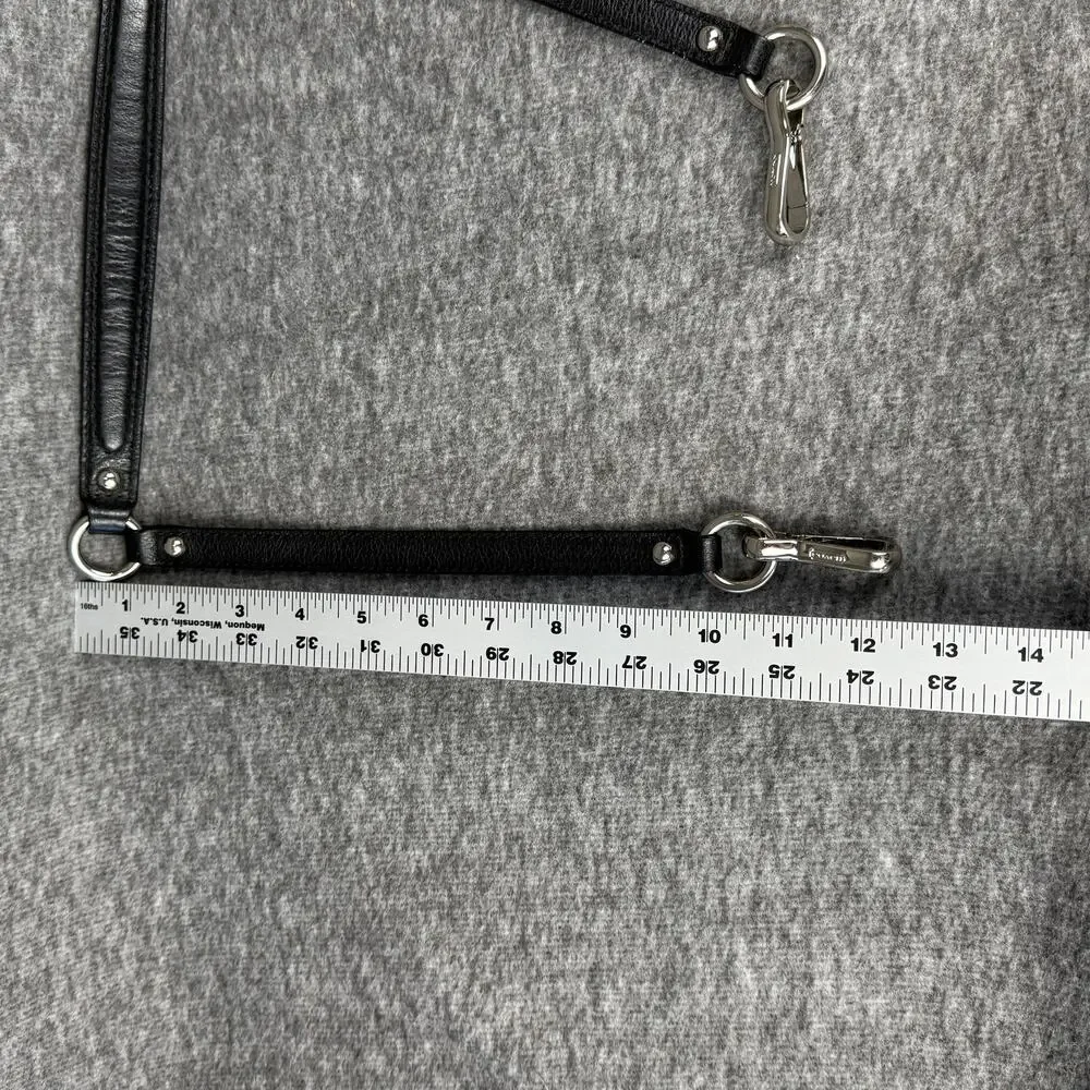 Coach Detachable Leather Strap Shoulder Top-Handle Polished Silver Hardware - Picture 5 of 6